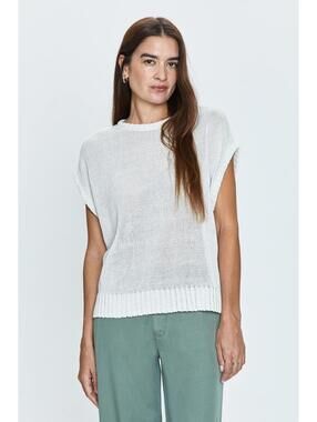 113 Pistola Esperanza Open Knit Sweater Vest (XS, Cream, EUC)